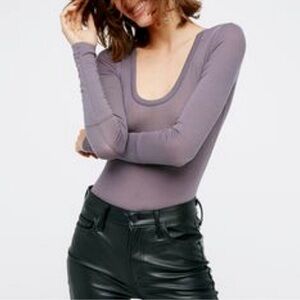 NWOT- FREE PEOPLE INTIMATELY LOMG SLEEVE BODYSUIT SIZE S